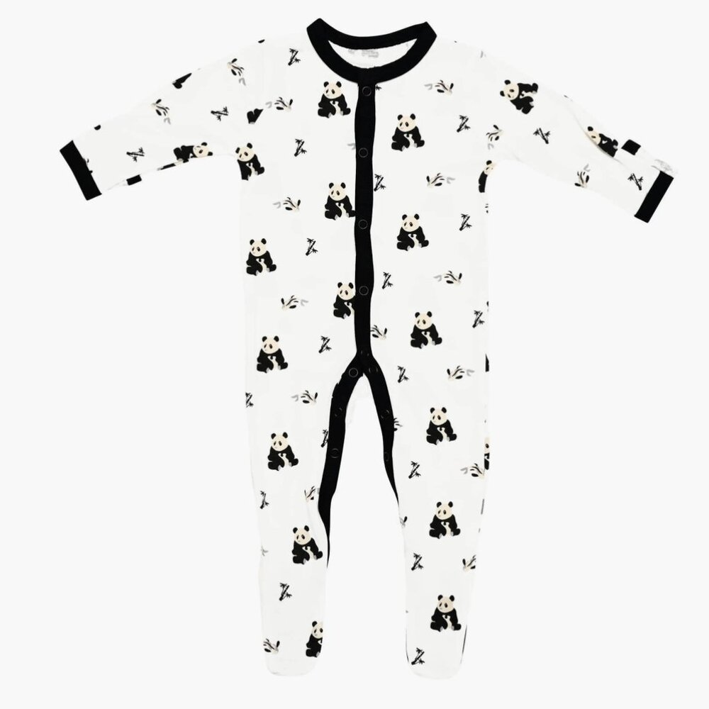 NWOT! Kyte Baby Zen Panda Print Snap Footie - 6-12 M